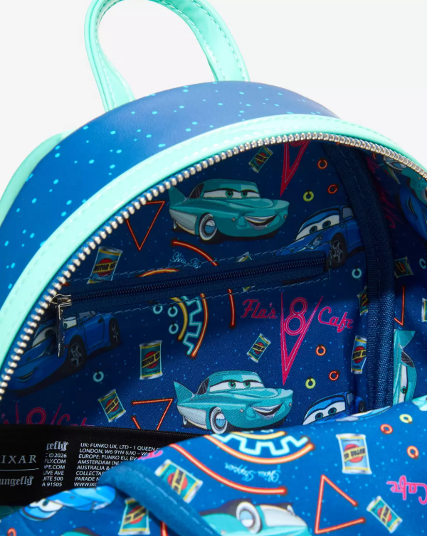 Loungefly - Disney Pixar Cars Flo's Cafe Glow-in-the-Dark Mini Backpack