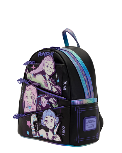 Loungefly - KPop Demon Hunters HUNTR/X Mini Backpack with Photo Card Charm