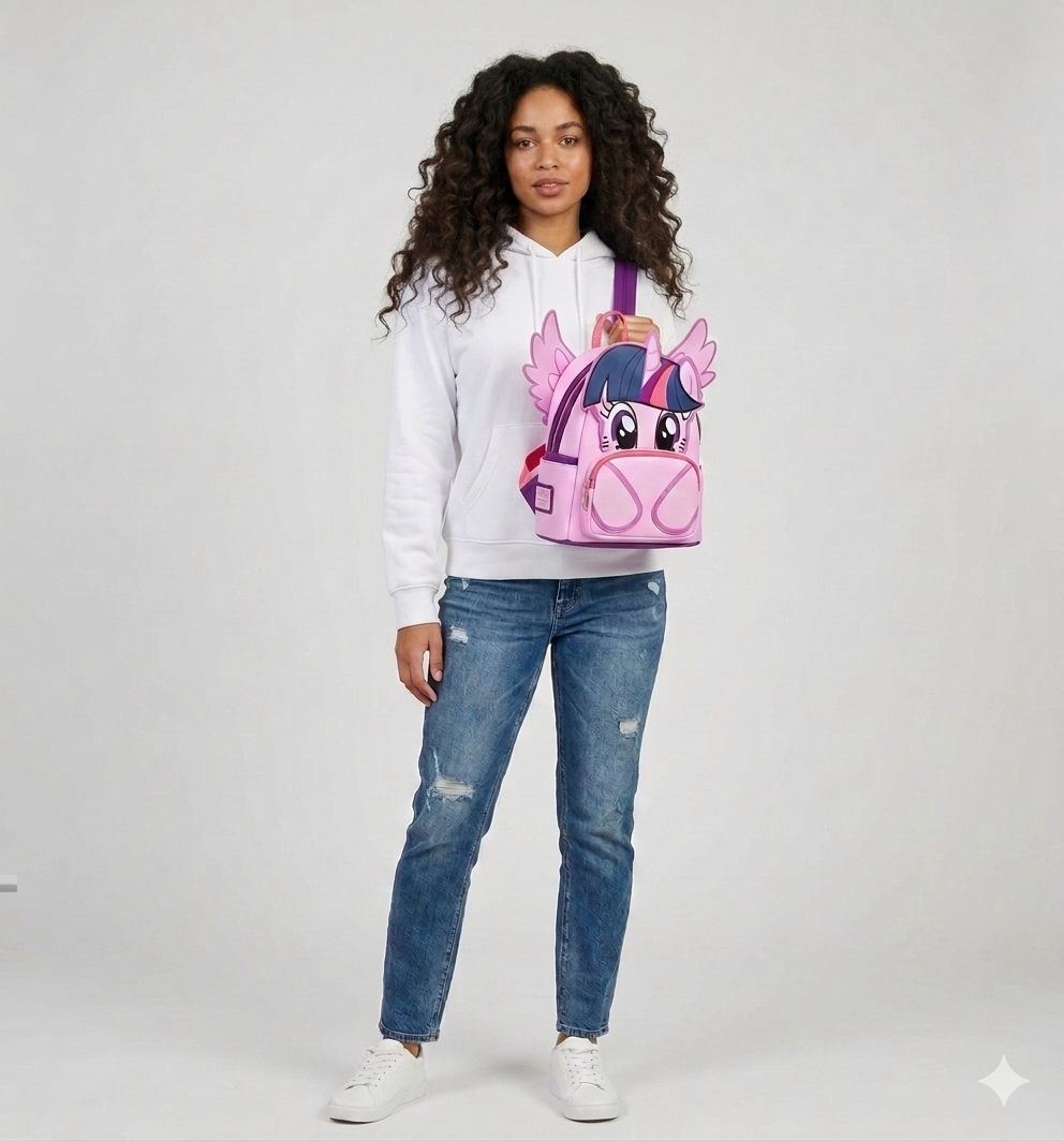 Loungefly - My Little Pony Twilight Sparkle Cosplay Glitter Mini Backpack