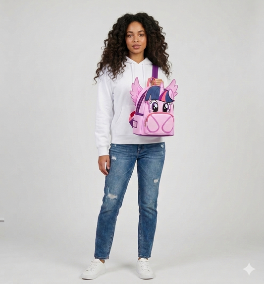 Loungefly - My Little Pony Twilight Sparkle Cosplay Glitter Mini Backpack