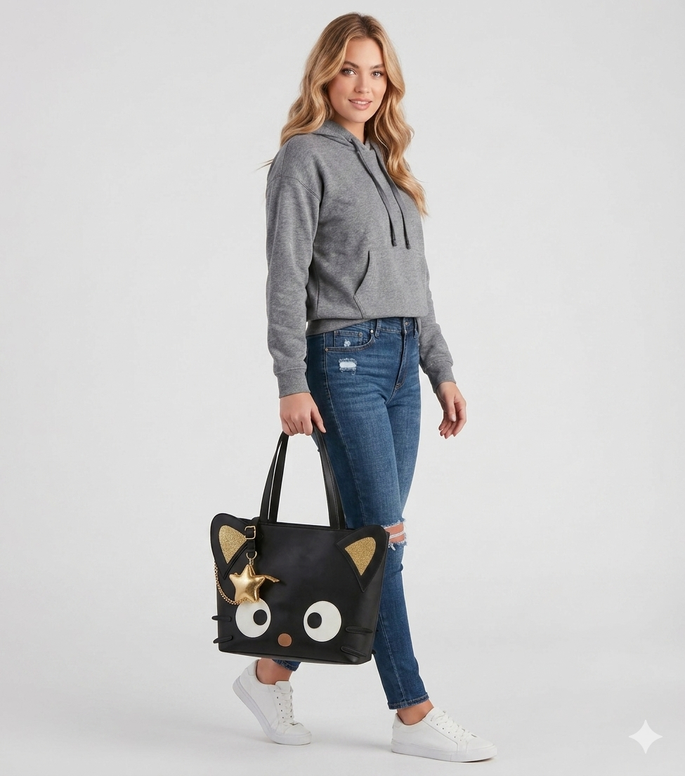Loungefly - Sanrio Chococat Stars Tote Crossbody Bag with Coin Bag