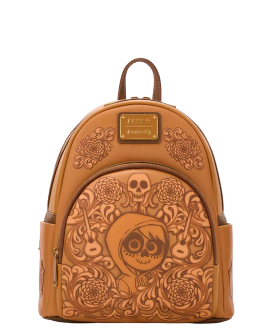 Loungefly -   Disney Pixar Coco Floral Miguel Tonal Mini Backpack