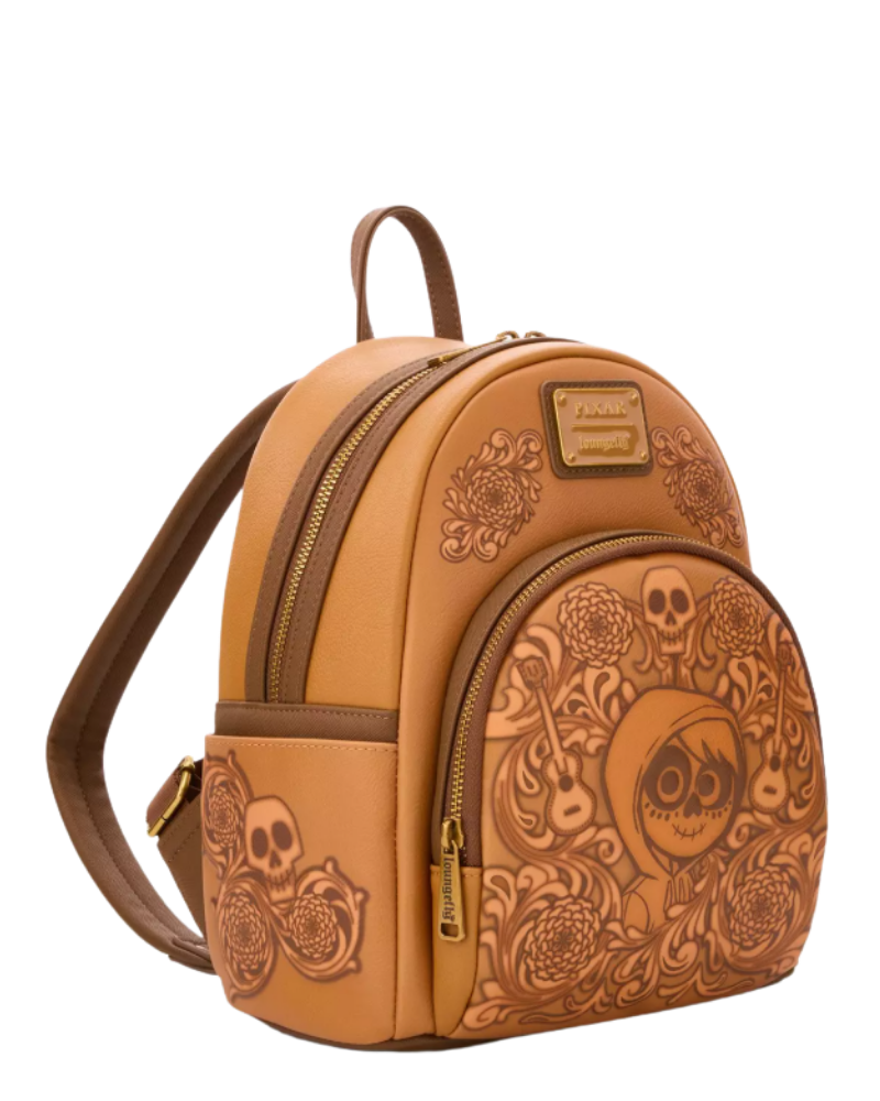 Loungefly -   Disney Pixar Coco Floral Miguel Tonal Mini Backpack