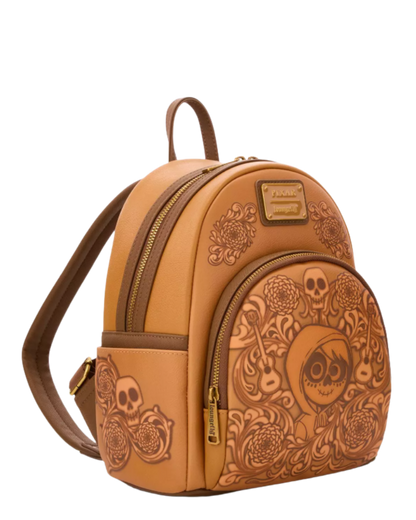 Loungefly -   Disney Pixar Coco Floral Miguel Tonal Mini Backpack