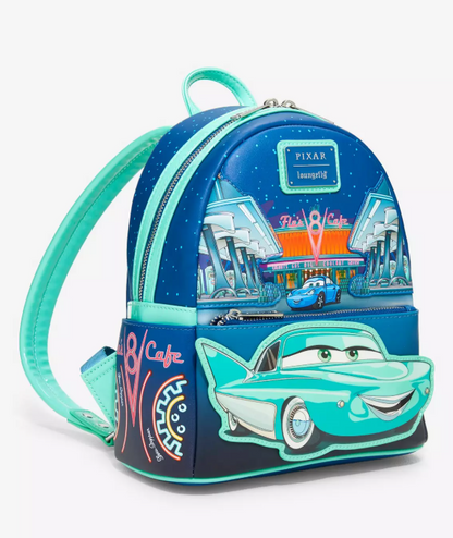 Loungefly -  Disney Pixar Cars Flo's Cafe Glow-in-the-Dark Mini Backpack