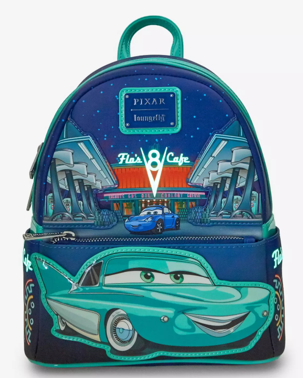 Loungefly -  Disney Pixar Cars Flo's Cafe Glow-in-the-Dark Mini Backpack