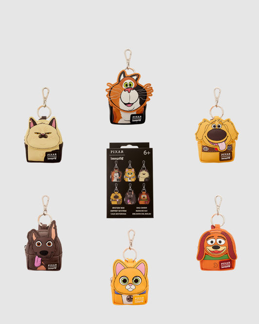 Loungefly -  Pixar Dogs & Cats Cosplay Mystery Mini Backpack Keychain Charm
