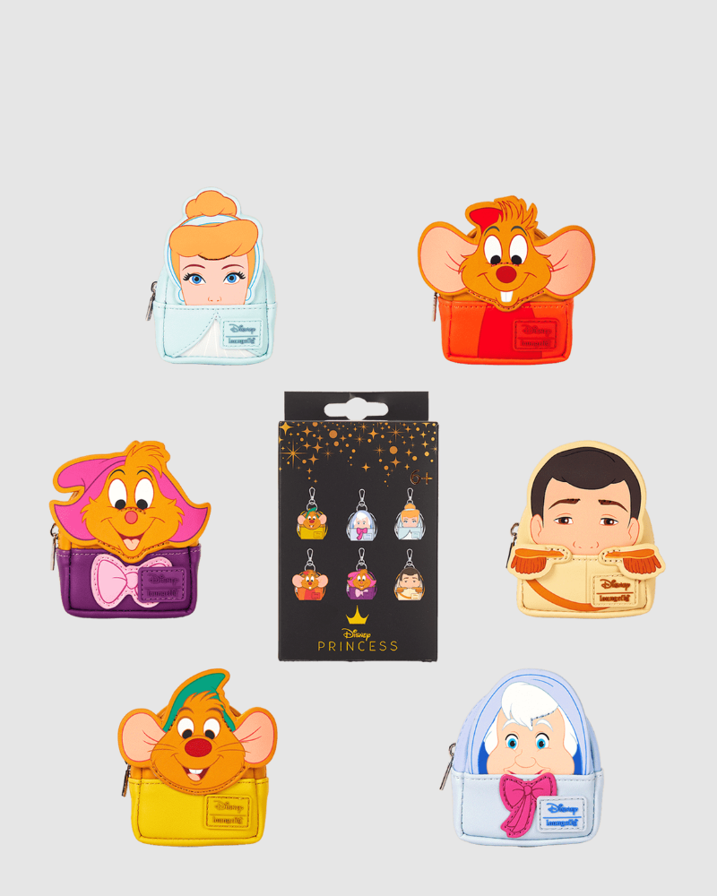 Loungefly -  Cinderella 75th Anniversary Cosplay Mystery Mini Backpack Keychain Charm