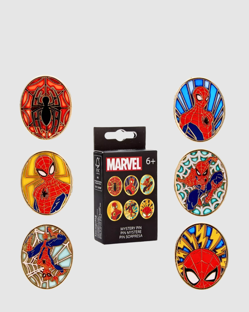 Loungefly -  Marvel SpiderMan Stained Glass Mystery Box Pin
